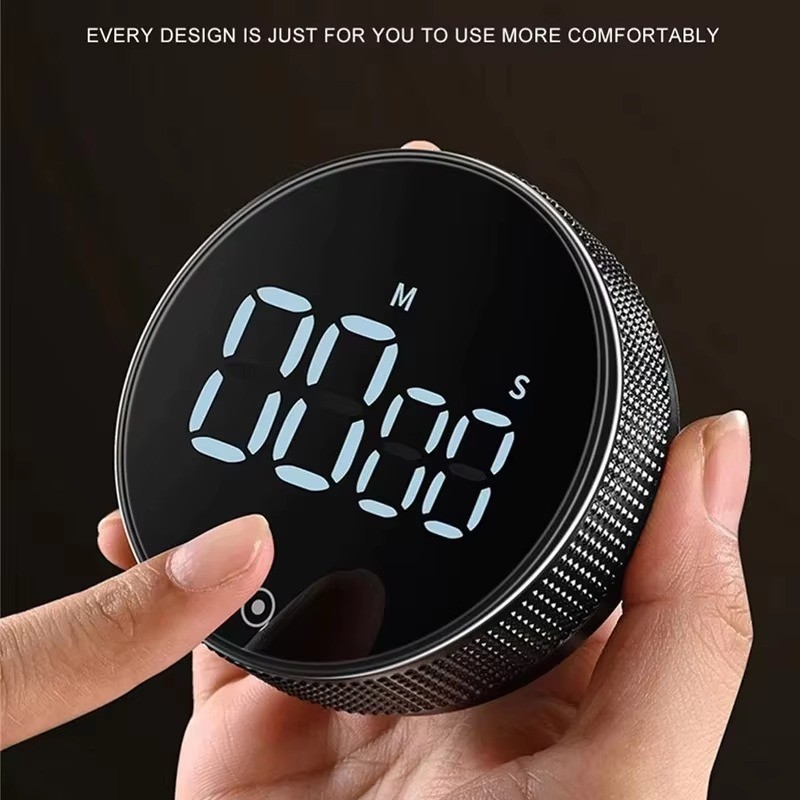 Magnetic Kitchen Digital Timer, Manual Countdown Mechanical Cooking Stopwatch