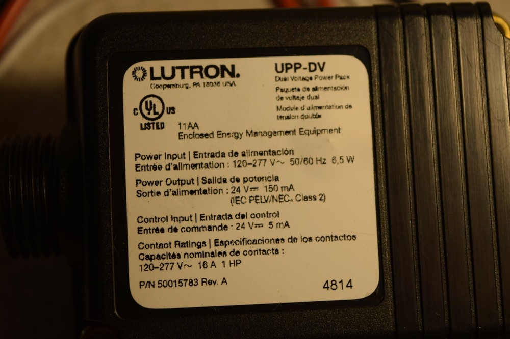 Lutron UPP-DV Dual Voltage Power Pack