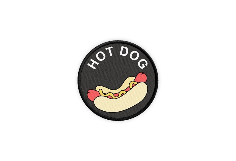Patch Badge Printed Iron-On Hot Dog