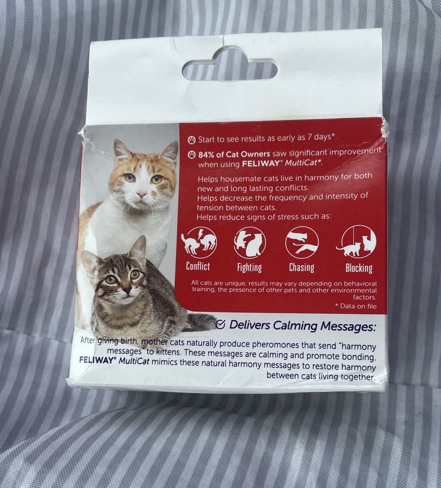 Feliway Multicat Diffuser refill, 48ml - 2 Pack Exp 07/2026