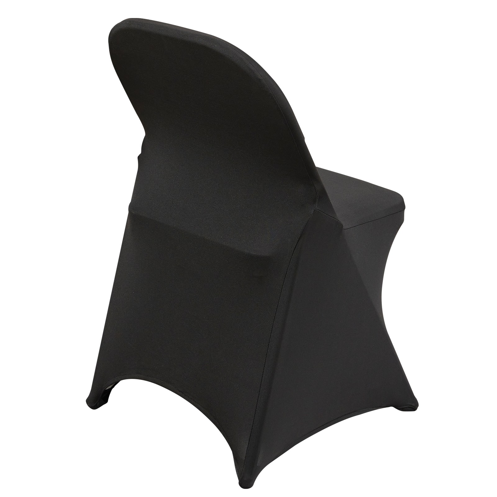 VEVOR 50PCS Black Stretch Spandex Folding Chair Covers for Wedding Party Dining
