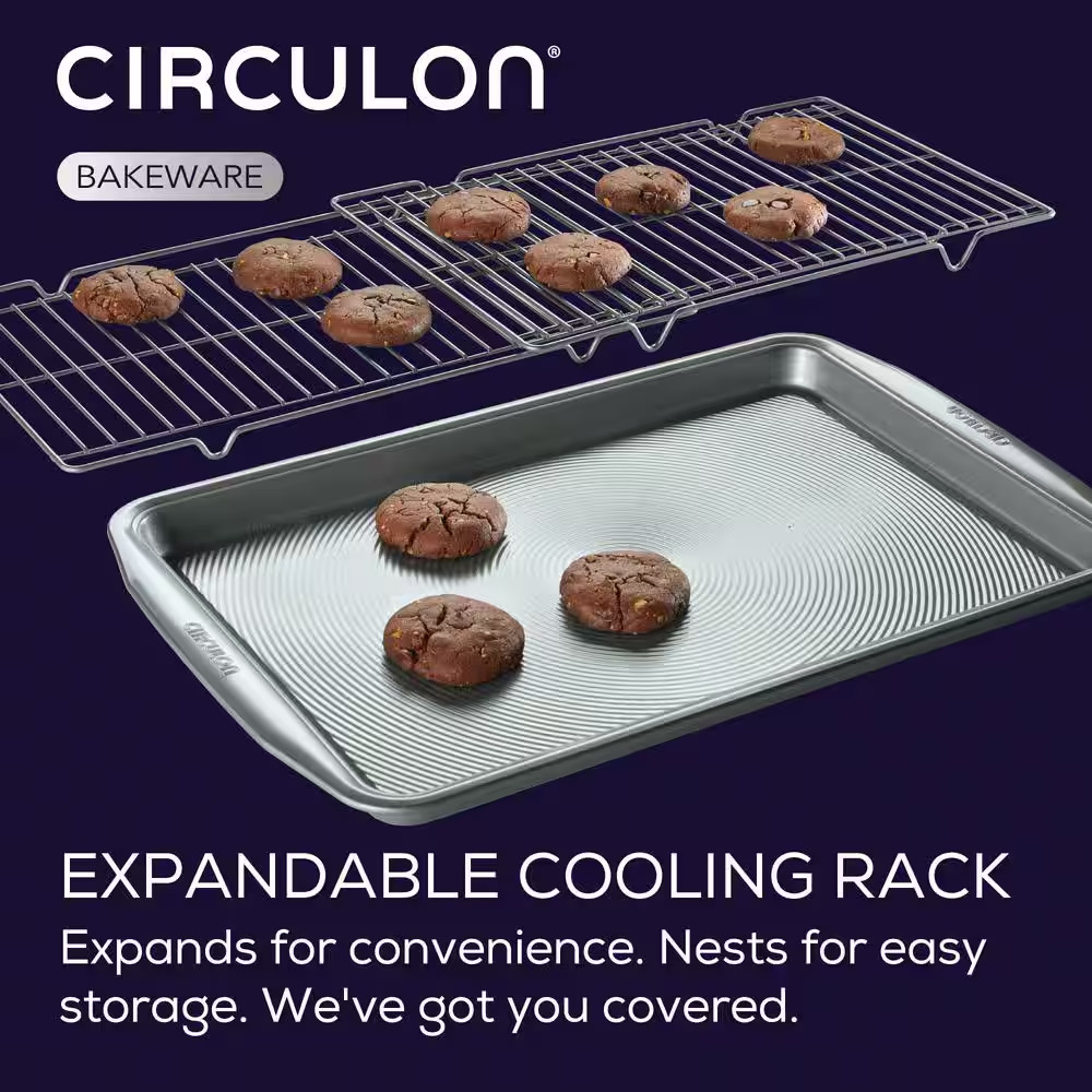Bakeware, 3-Piece, Silver, Bakeware Set