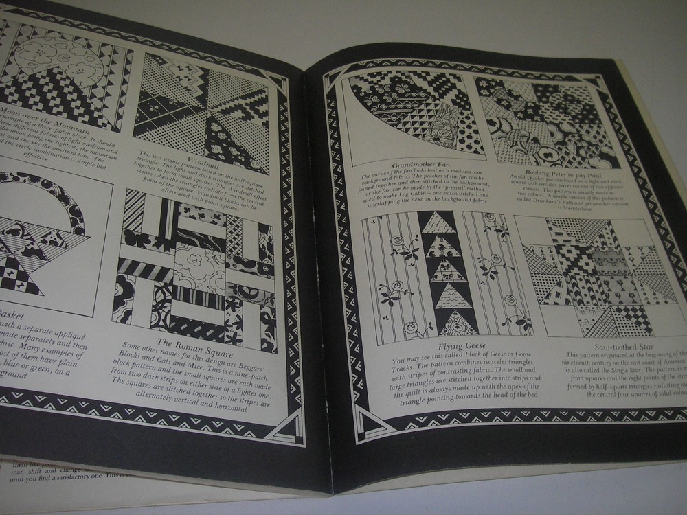 CRAFT Book 1973 All About Patchwork/Marshall Cavendish instruction/ideas/pattern
