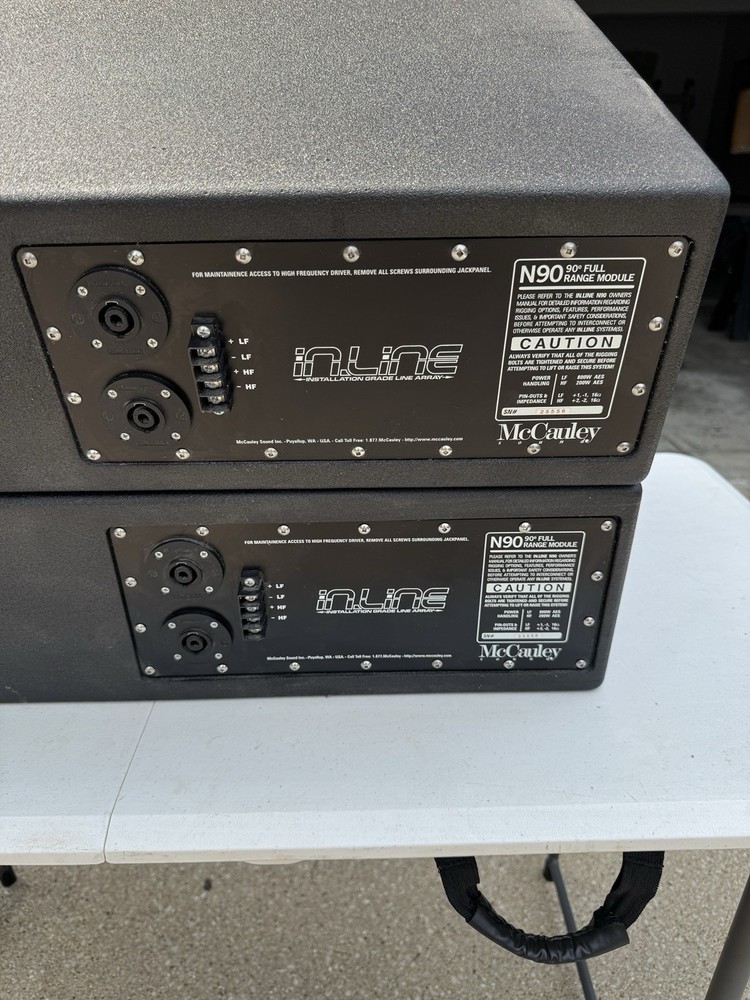 McCauley In.line line array 4 boxes