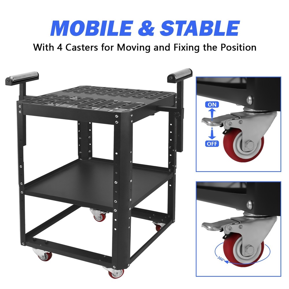 Height Adjustable Planer Stand with Rollers,Miter Saw Tool Stand With Wheels