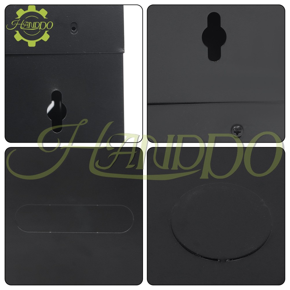 9U Wall Mount IT Data Network Server Rack Cabinet Enclosure 15.5" Depth Black