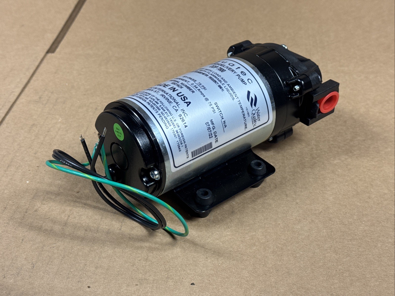 NEW Aquatec DDP 7800 Demand Delivery Pump 7860-8F01-B584 100V 0.69GPM FAST SHIP