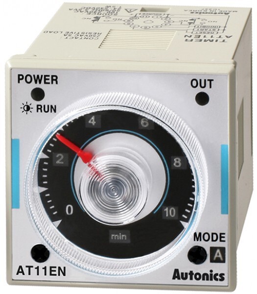 AUTONICS AT11EN Timer, Analog, 6-Mode, Multi-Range, 2 SPDT