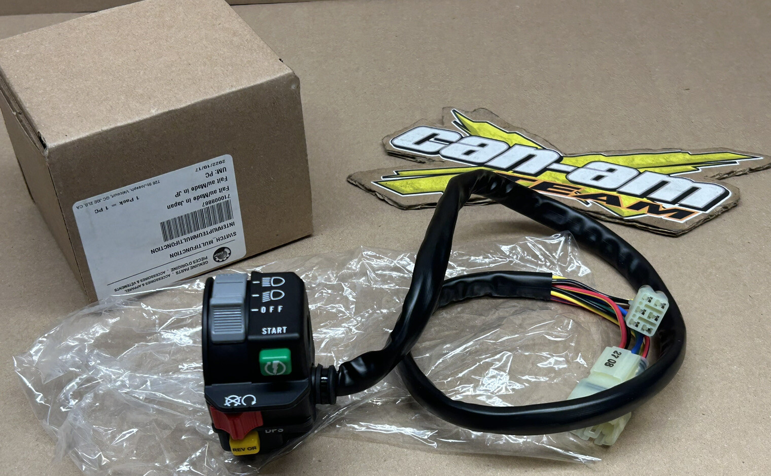 18-23 Can Am Outlander 450 570 650 850 OEM KILL SWITCH ON OFF LIGHT 🔥FASTSHIP🔥