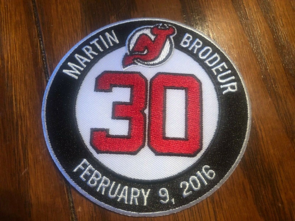 Martin Brodeur Retirement Jersey Patch New Devils Jersey #30