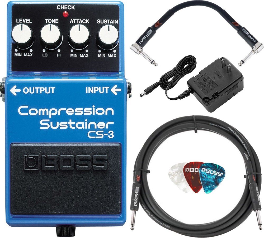 Boss CS-3 Compressor/Sustainer w/ Power Supply