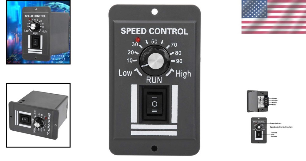 Durable DC Motor Speed Controller 12-60V - Lightweight, High-Quality Performance