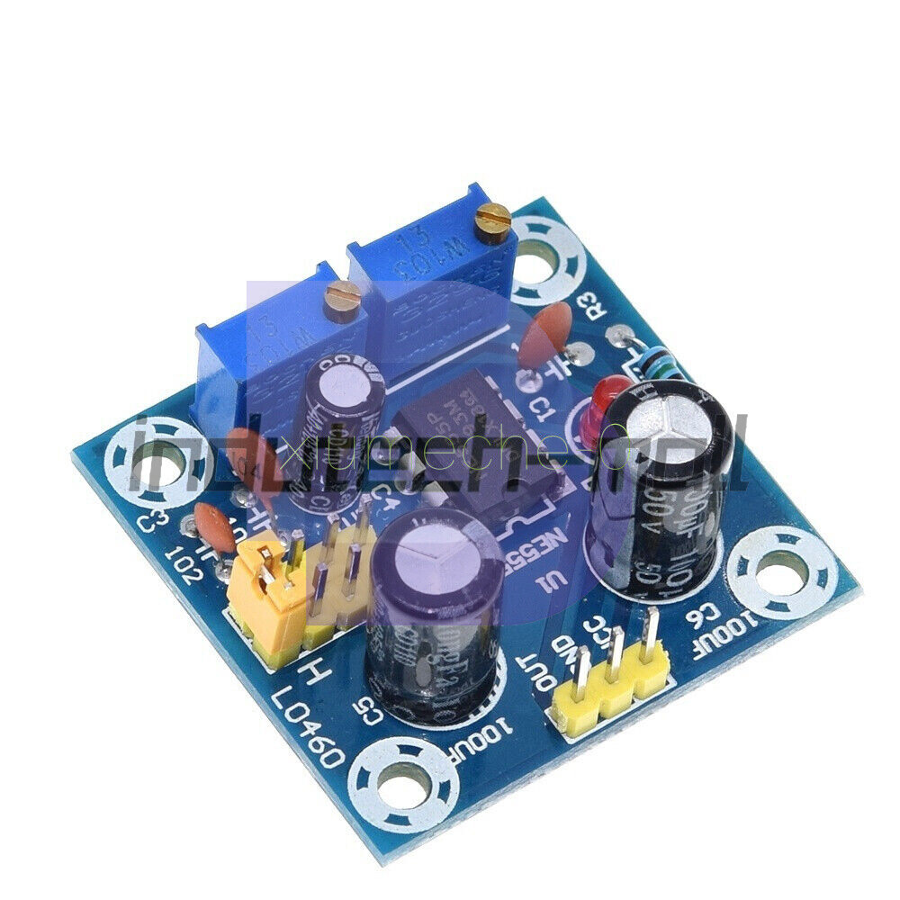 NE555 Duty Cycle and Frequency Adjustable Square Wave Module Board DIY Kit