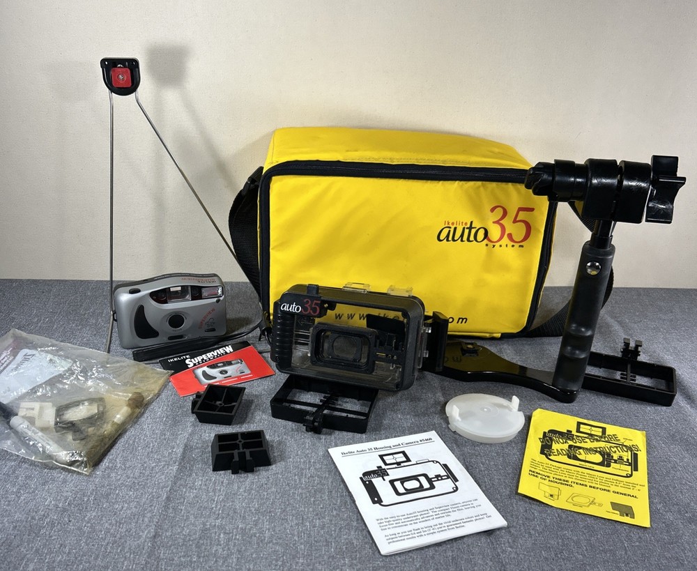 Ikelite Underwater Camera auto-35 Super View System Housing, Case+Accessories