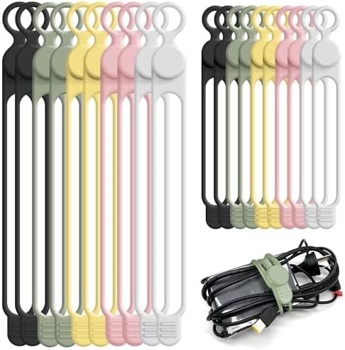 Reusable Silicone Cable Ties Organizer