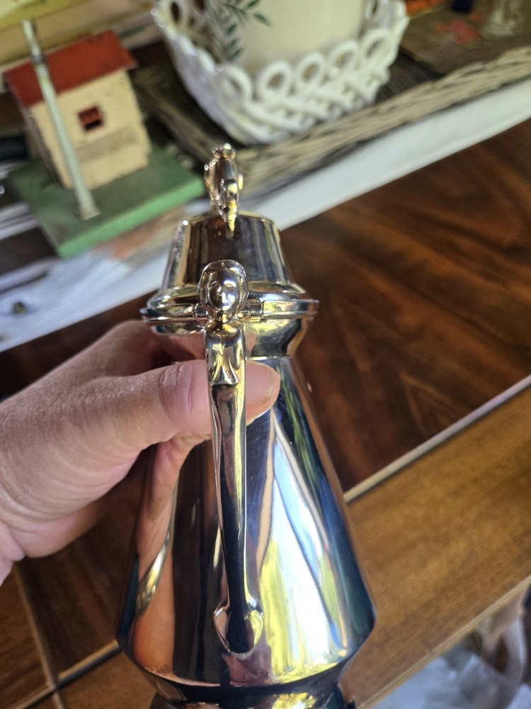 Antique Silver Plated Pitcher Container