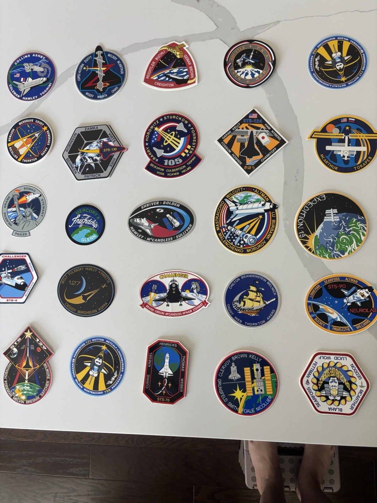 NASA And Other Space Shuttle Mission Patch Stickers