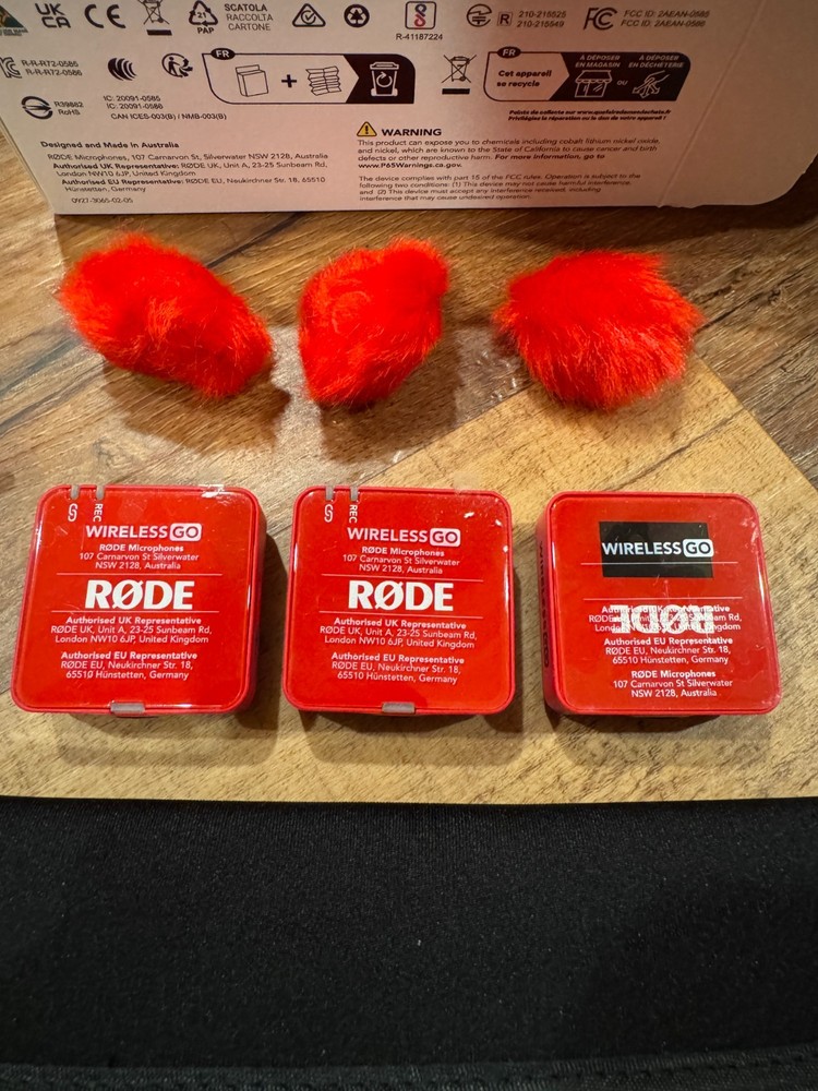 Rode Wireless GO (Gen 3) Digital Wireless Microphone Red