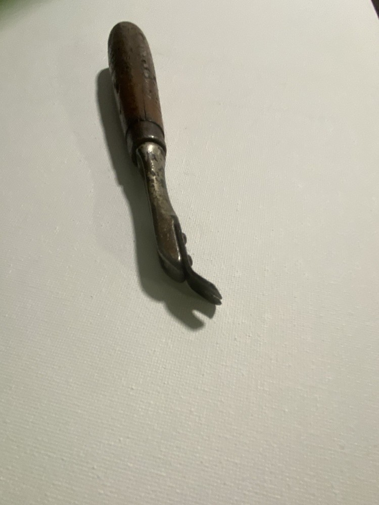Vintage Nail Puller with Wood Handle Unbranded