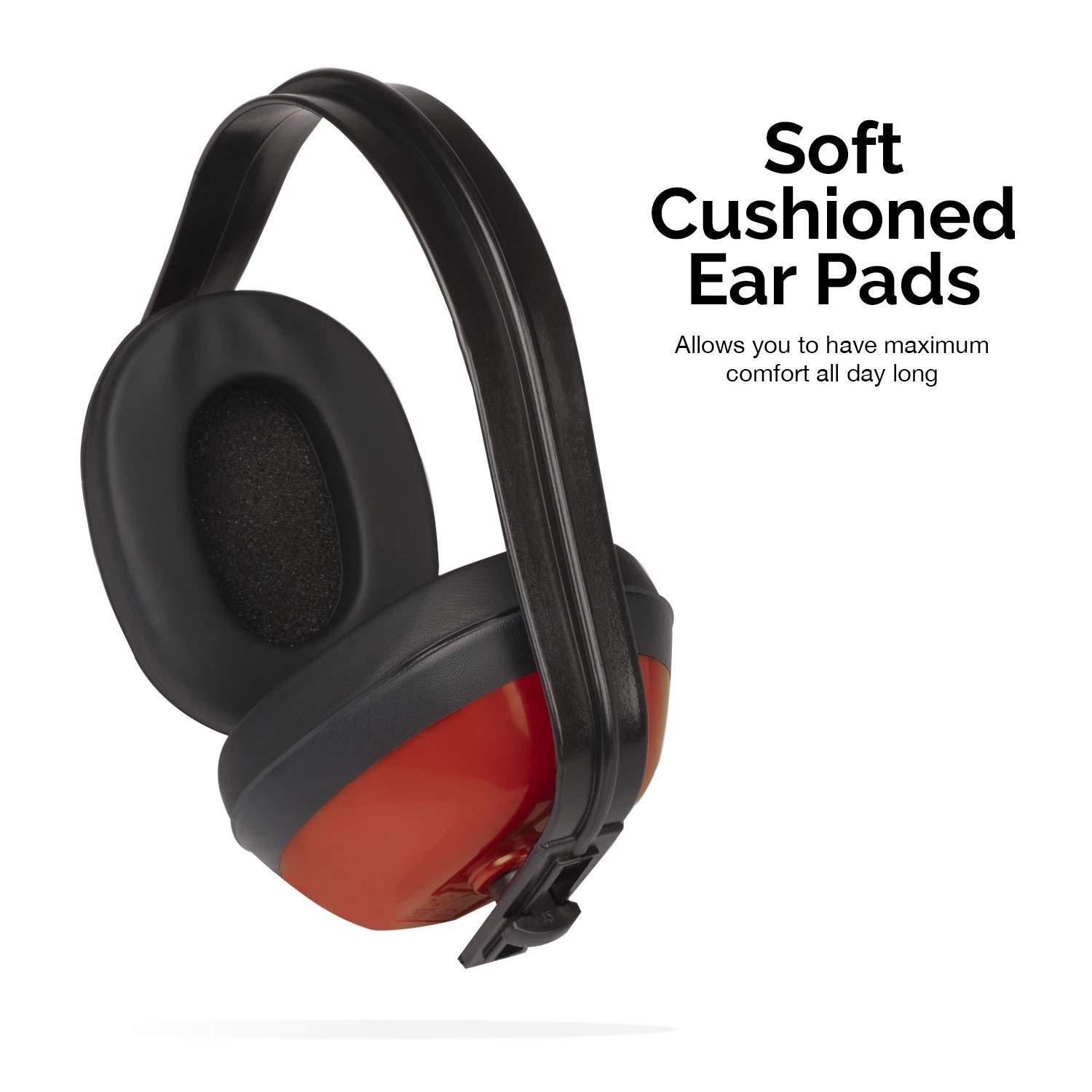 Neiko 53925A Safety Ear Muffs, NRR 26 dB, Adjustable, ANSI S3.19-1974 Approved