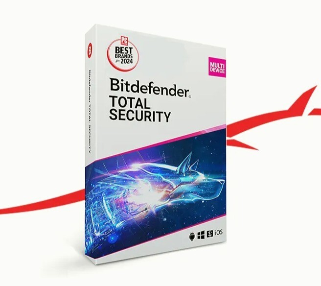 Bitdefender Total Security 1-3 Years | 1-6 Devices | Windows | Mac | Android