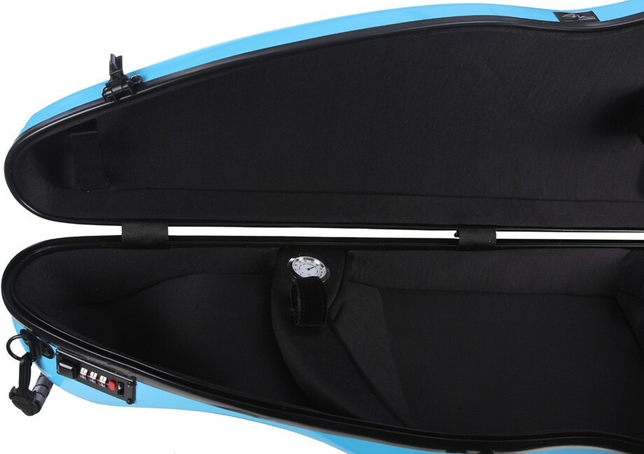 Fiberglass violin case SafeFlight 4/4 M-case Blue Light