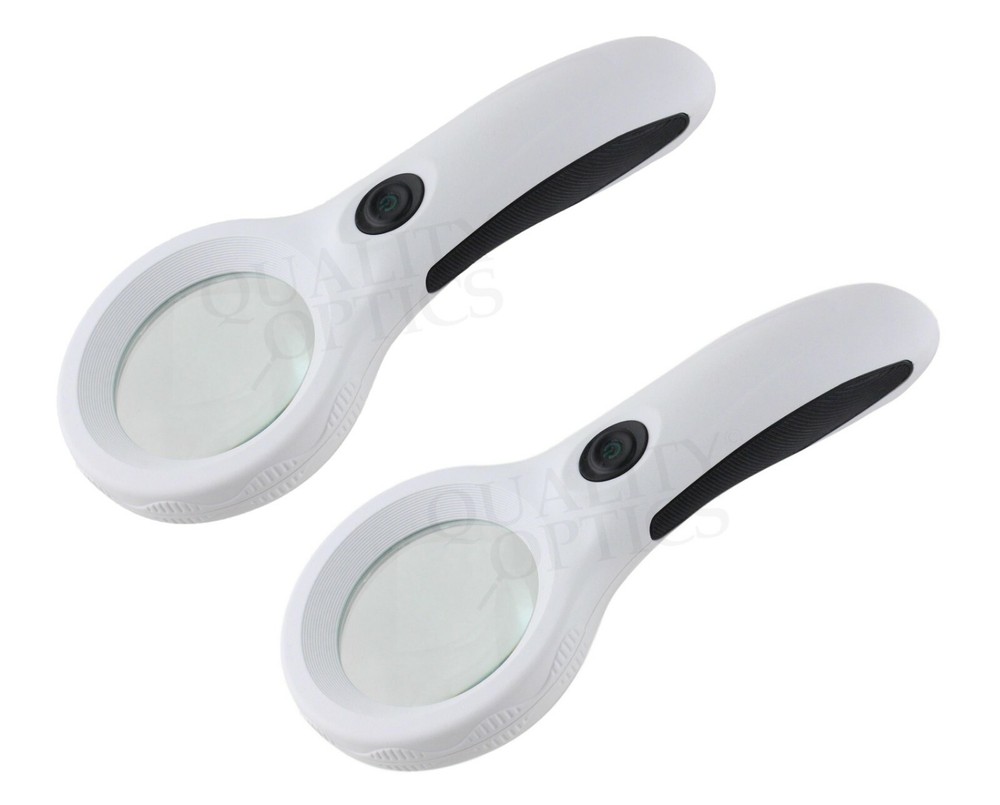 Quality Optics USA Easy Grip Illuminated 4X Dual function Magnifier