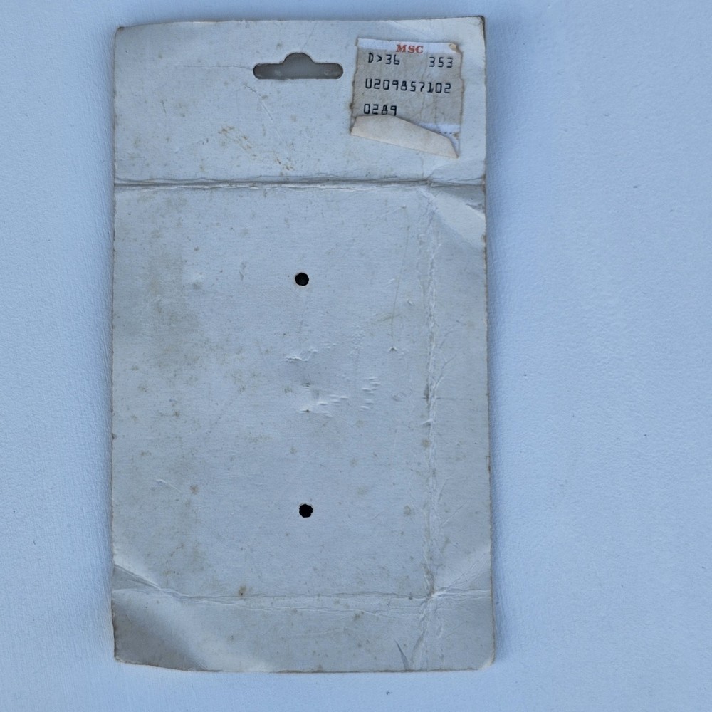 Vintage Solid Brass Classic Single Toggle Switch Plate NOS