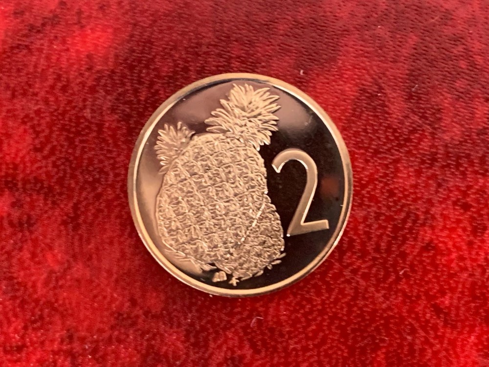 Cook Islands 1975 2 Cent - Proof Coin (Toned)-UNCIRCULATED