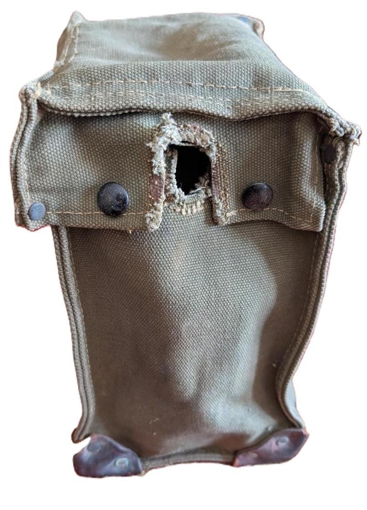WWII Field Telephone Case Canvas & Leather