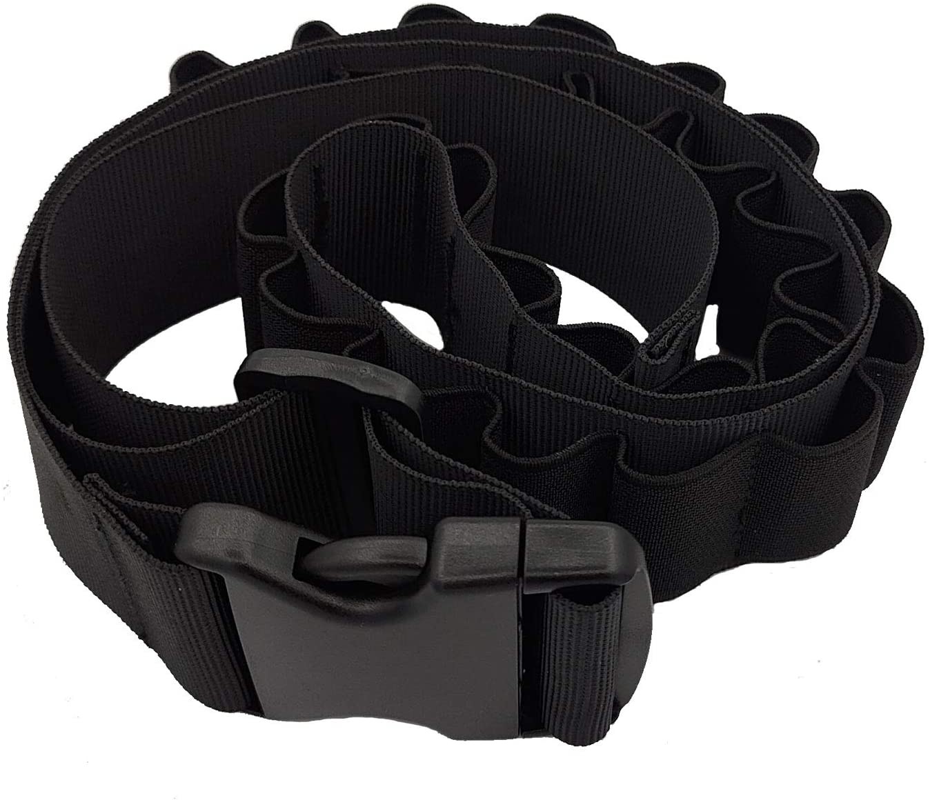 25 Round Shotgun Sling Bandolier Ammo Waist Belt with Shell Holder for 12GA 20GA
