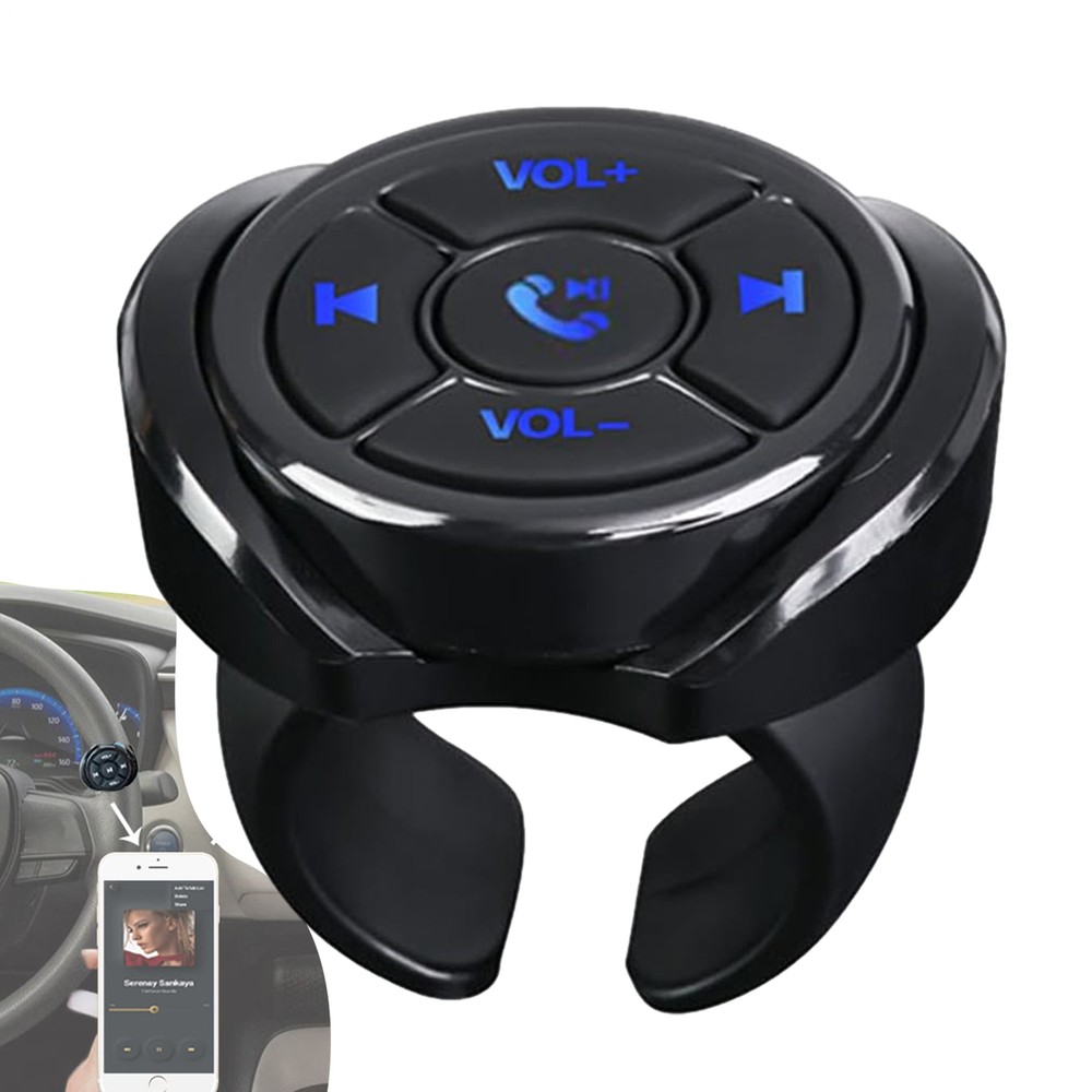 Car Wireless Steering Wheel Button Remote Control Media Button Radio Controller