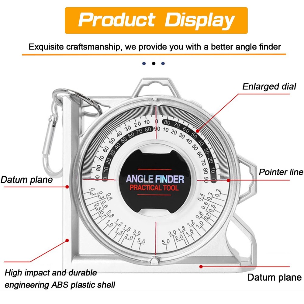 Angle Finder Inclinometer Protractor Magnetic Angle Finder Angle Measuring Tool