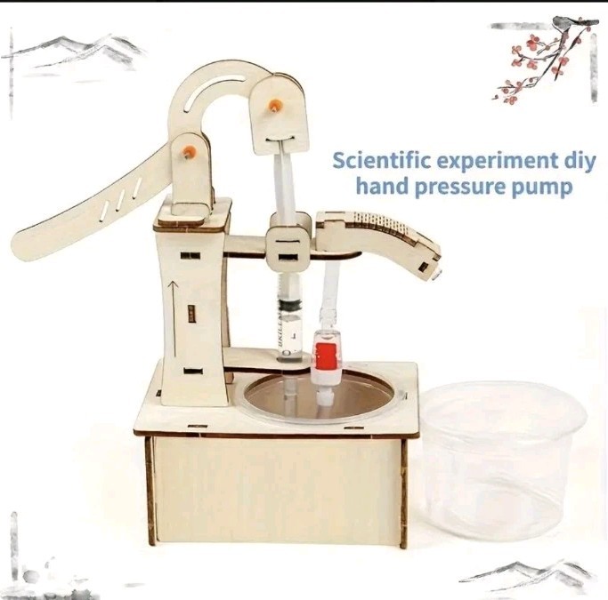 Hydraulic Pump Science STEM DIY Educational Craft Kit Learning Project