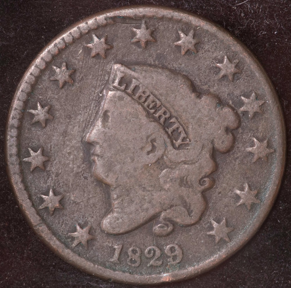 1829 MATRON HEAD LARGE CENT