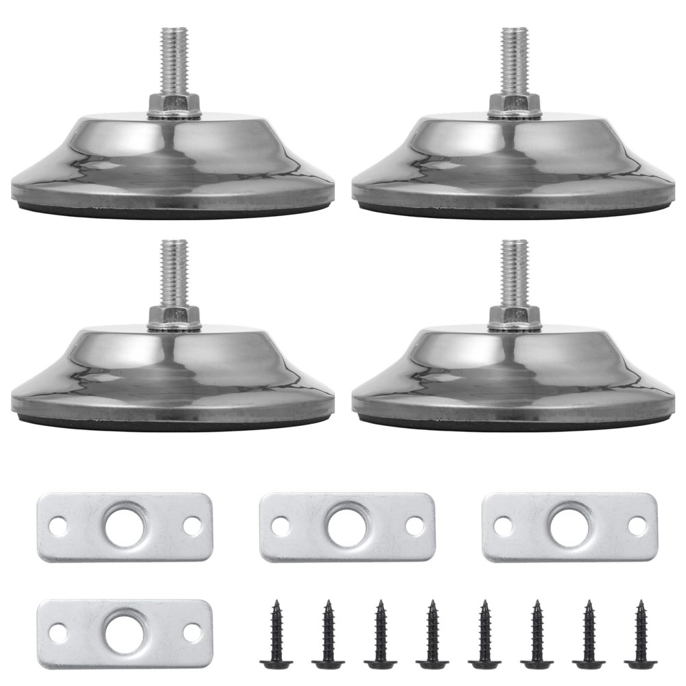 Billiard Table Leg Levelers, 4 Pcs Pool Table Leg Leveling Risers 5’’D with A...