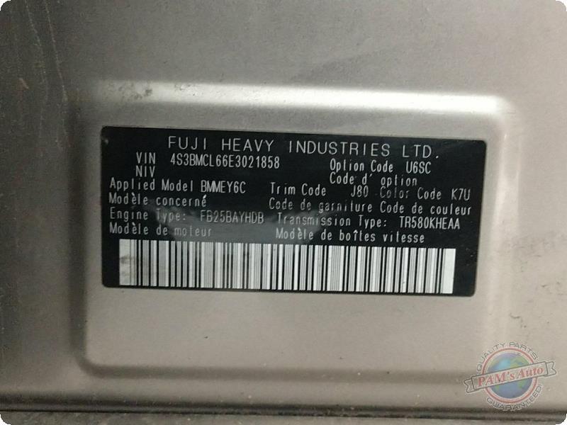 Used A/C Selector Switch fits: 2014 Subaru Legacy automatic temperature control