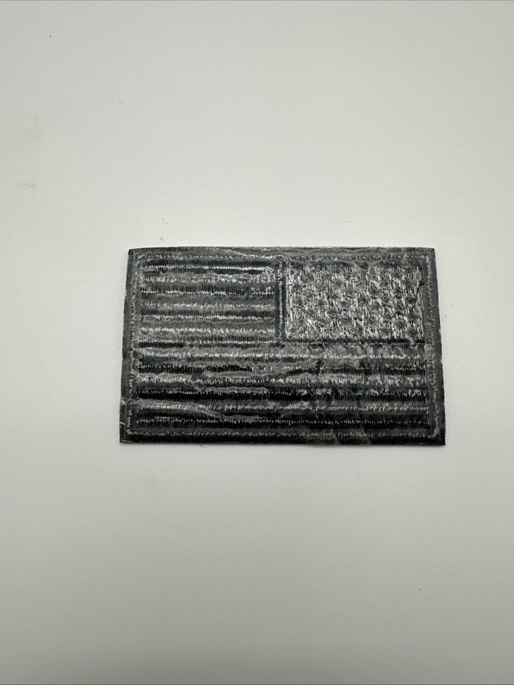 Tactical Gray And Black American Flag Patch Iron/Sew On