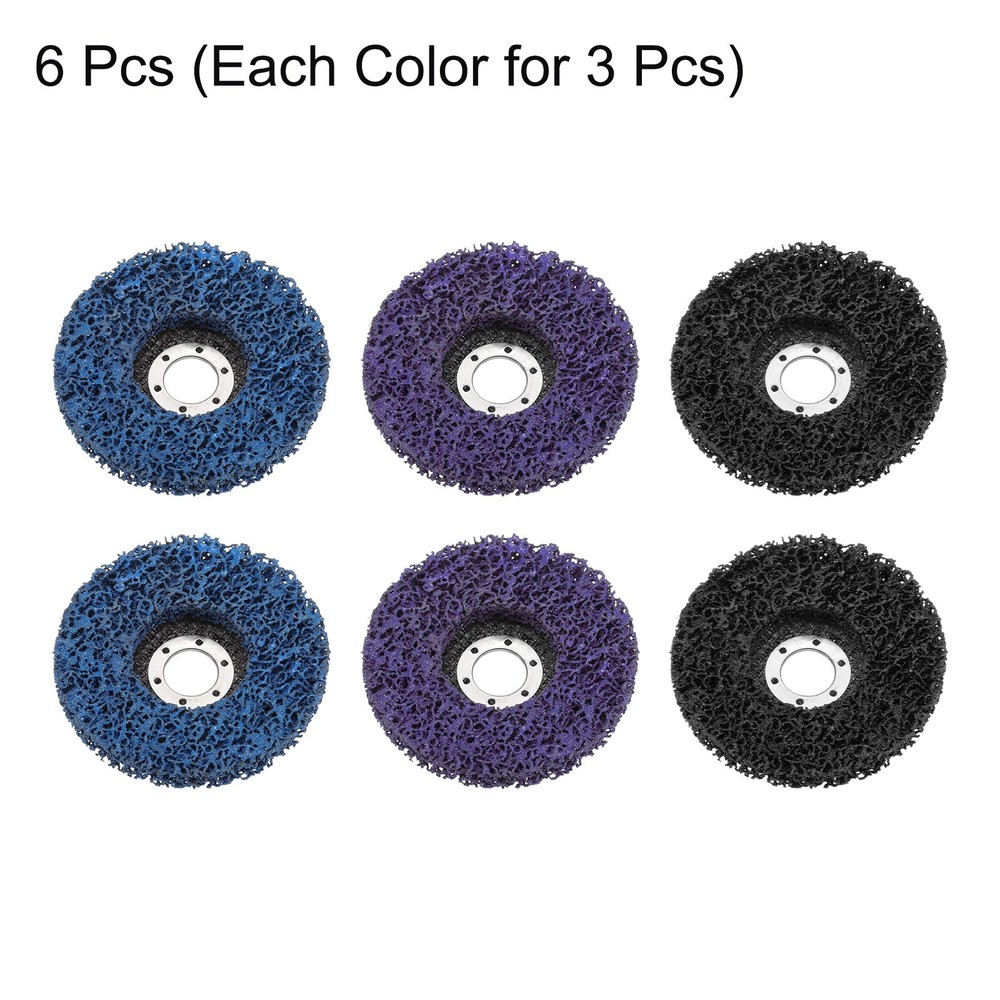 6pcs Strip Discs Grinding Discs Set 4.5"x7/8" for