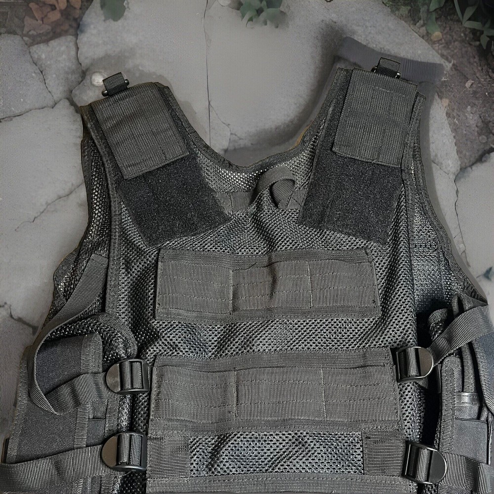Tactical Vest & Belt Black - Airsoft Security