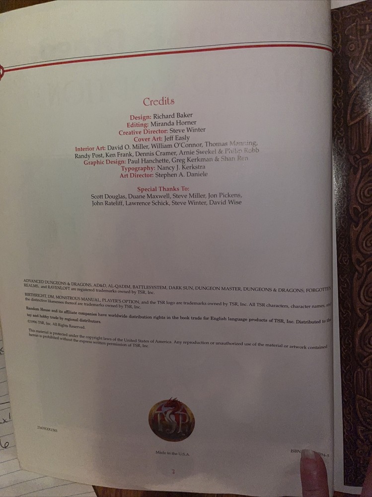 Advanced dungeons and dragons dungeon Masters guide warrior spells And Magic