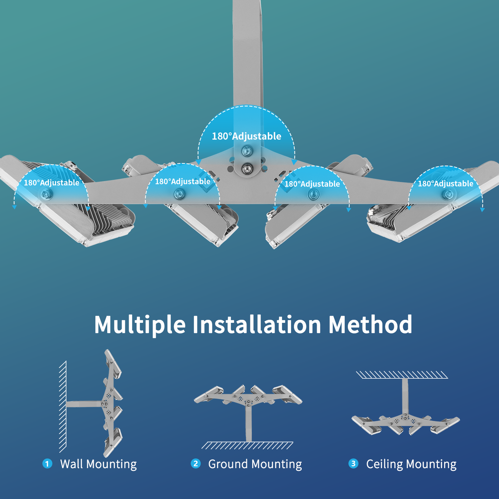 100W-400W Watt LED Flood Light Outdoor Security Garden Yard Spotlight Lamp 110V