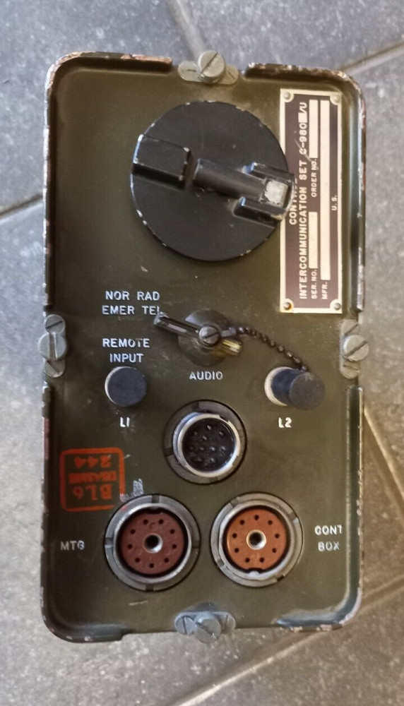 Vintage control intercommunication set C-980/U