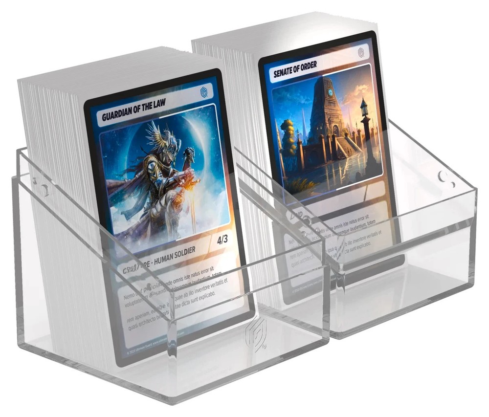 Ultimate Guard Clear Transparent 100+ Boulder Standard Deck Case Card Box New