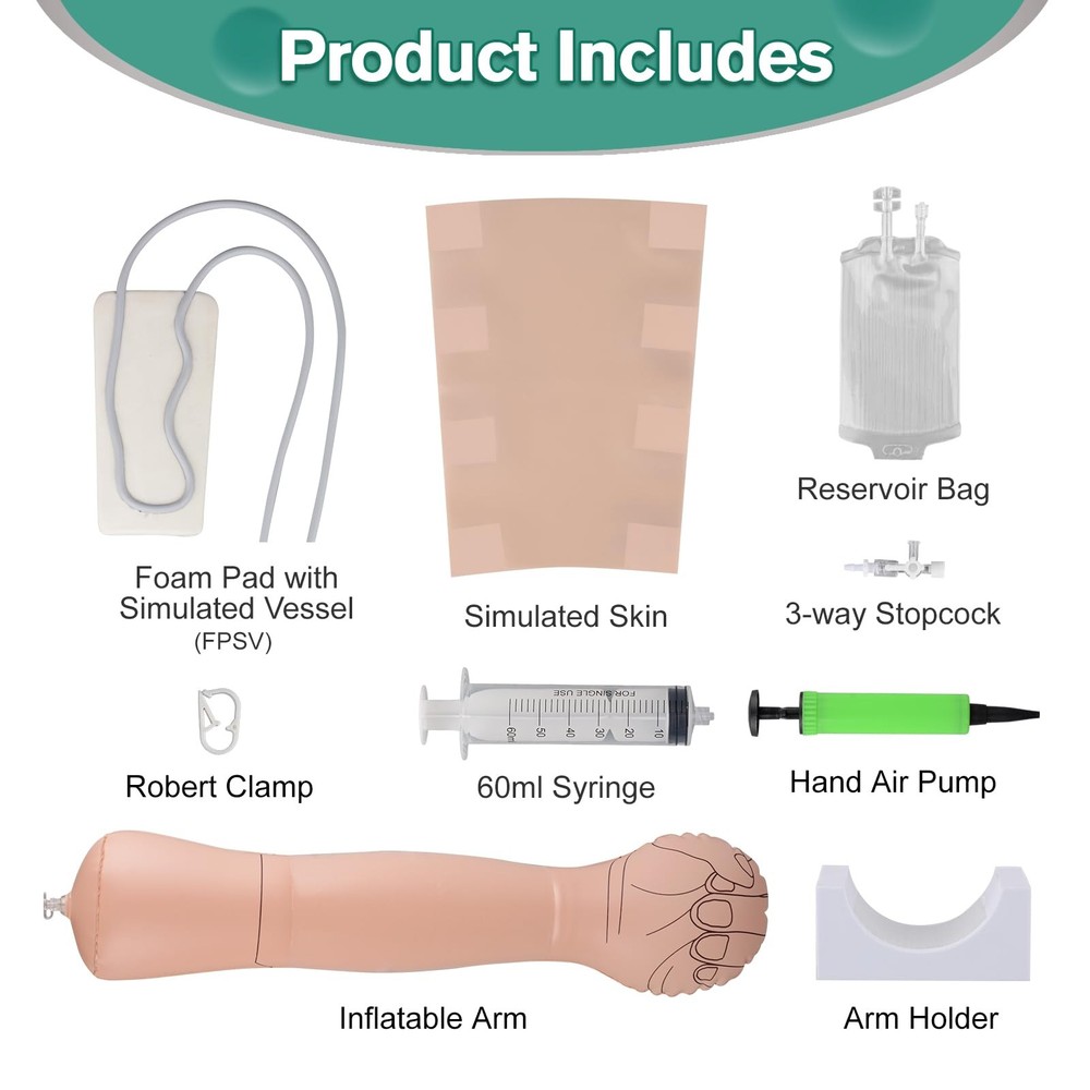 IV & Phlebotomy Practice Kit for Nursing Students, IV Start Kit for Injection...