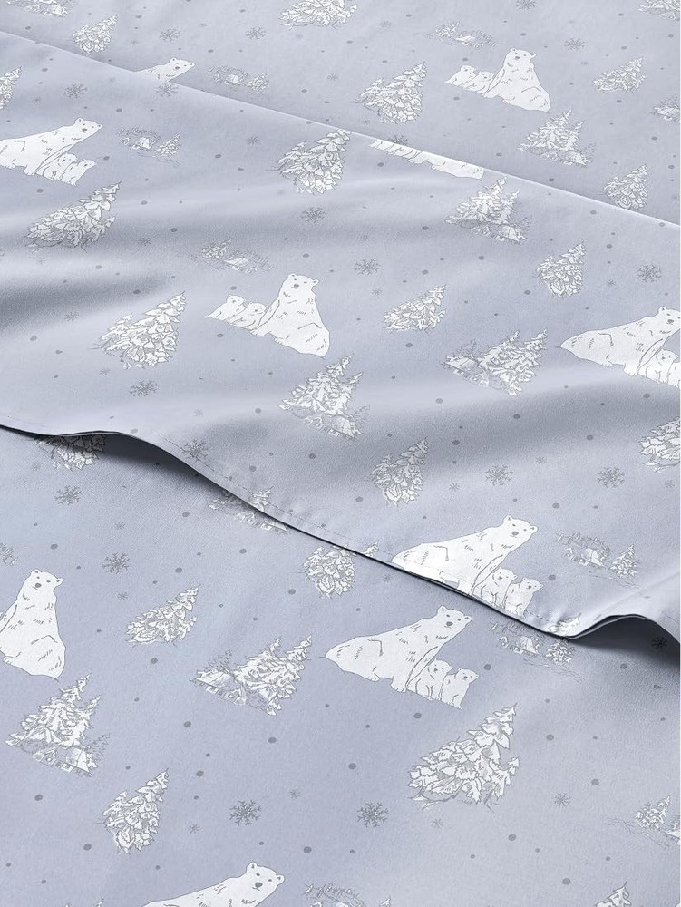 Full Polar Bears Sheet Set - Holiday Xmas Pattern Full, 44 -
