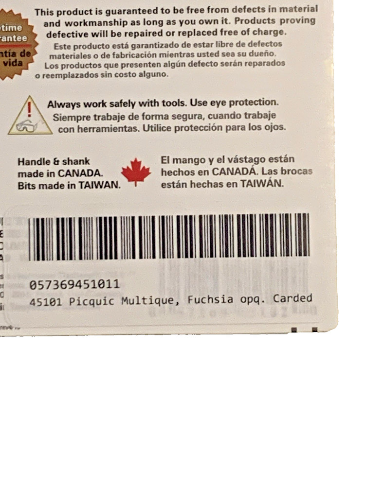 PICQUIC MULTIQUE - Slim Handle Multi-Bit Driver w/ 7 Bits -Fuchsia