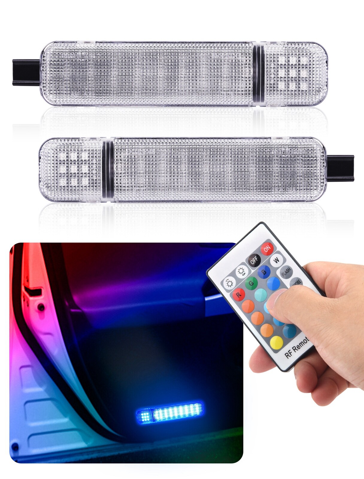 Pair LED Door Courtesy Light For Chevy Silverado Suburban Tahoe GMC Sierra Yukon