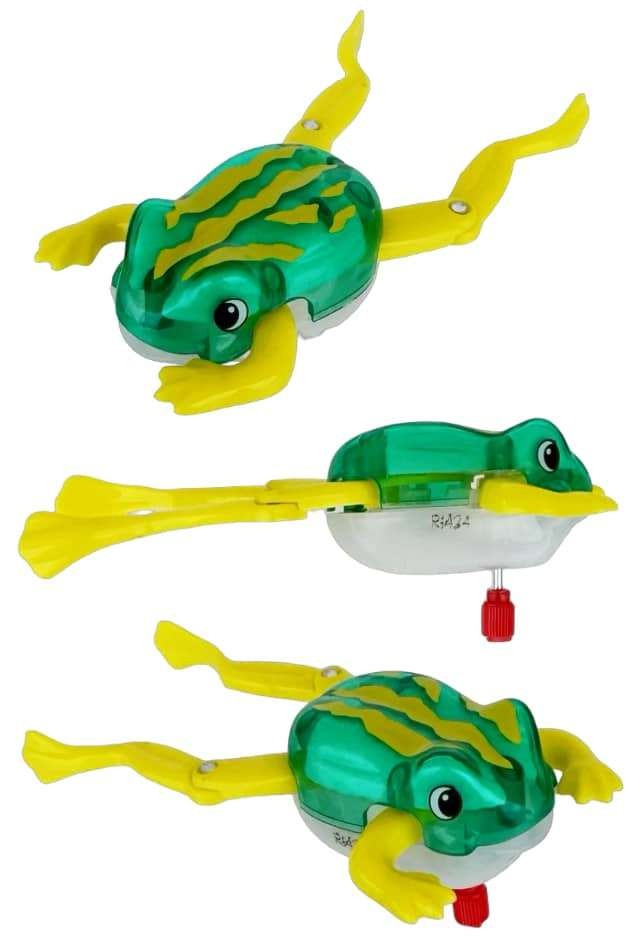 FROGGY Swimming Frog Leg Kicking Tub/Sink/Pool Z-Wind-Up Toy TOMY