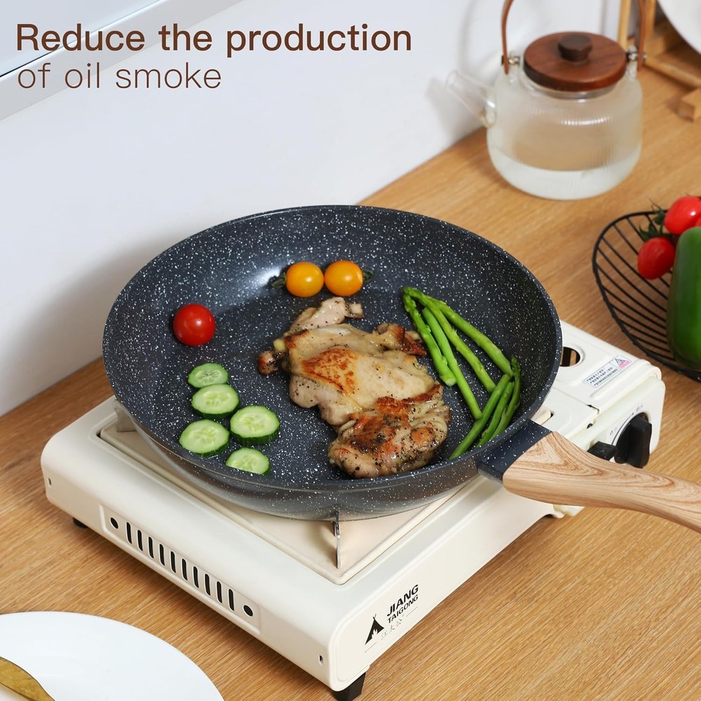 Ceramic Cookware Sets 15PCS Pots & Pans Set Non Stick black15)